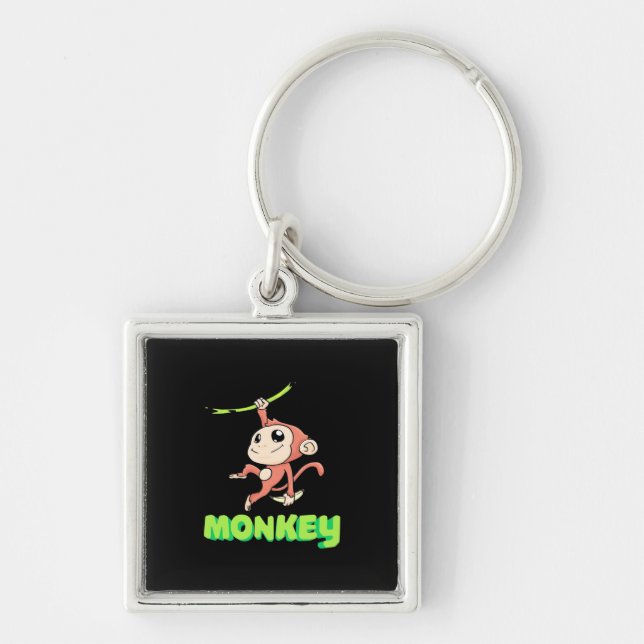 Monkey Banana Key Ring (Front)