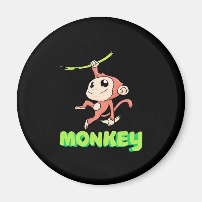 Monkey Banana Magnet (Front)