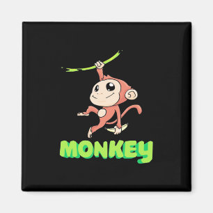 Monkey Banana Magnet