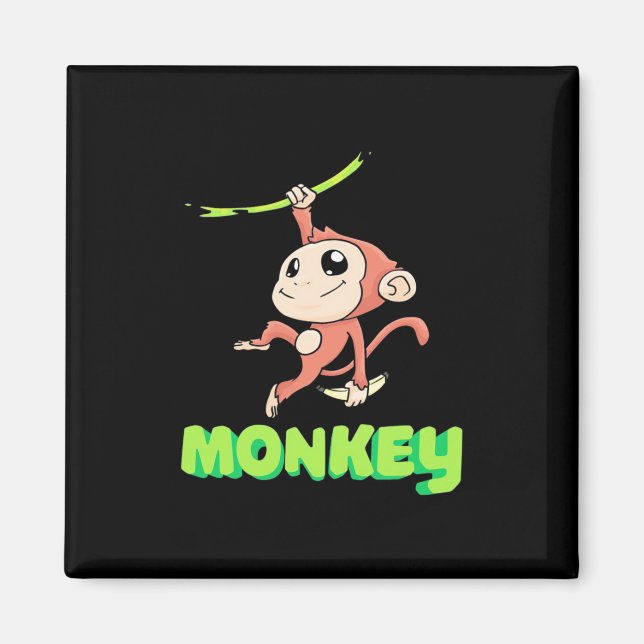 Monkey Banana Magnet (Front)