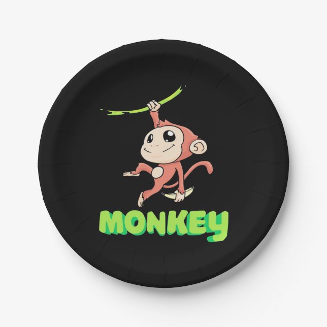 Monkey Banana Paper Plate (Front)