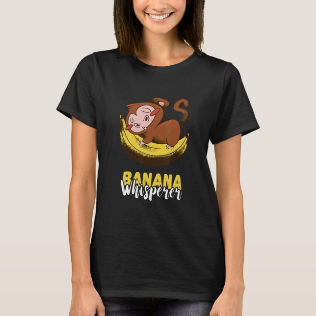 Monkey Banana Whisperer Sleep Vegetarians Summer F T-Shirt (Front)