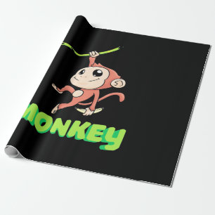 Monkey Banana Wrapping Paper