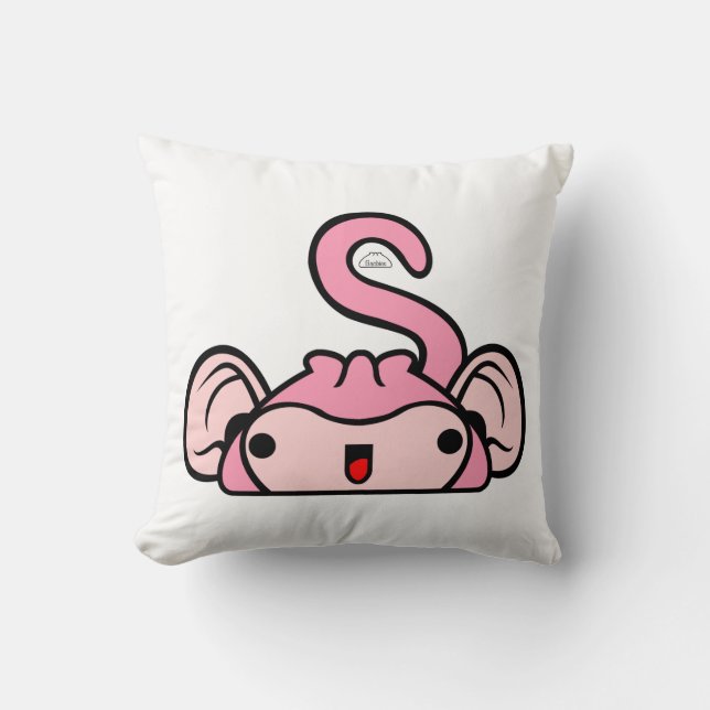 Monkey Bao Throw Pillow - 16x16 (Front)