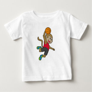 Monkey Basketball player Basketball Baby T-Shirt