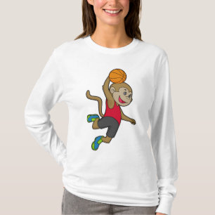 Monkey Basketball player Basketball T-Shirt