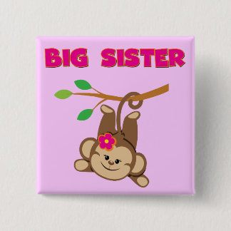 Monkey Big Sister 15 Cm Square Badge