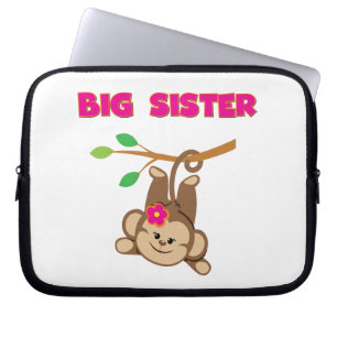Monkey Big Sister Laptop Sleeve