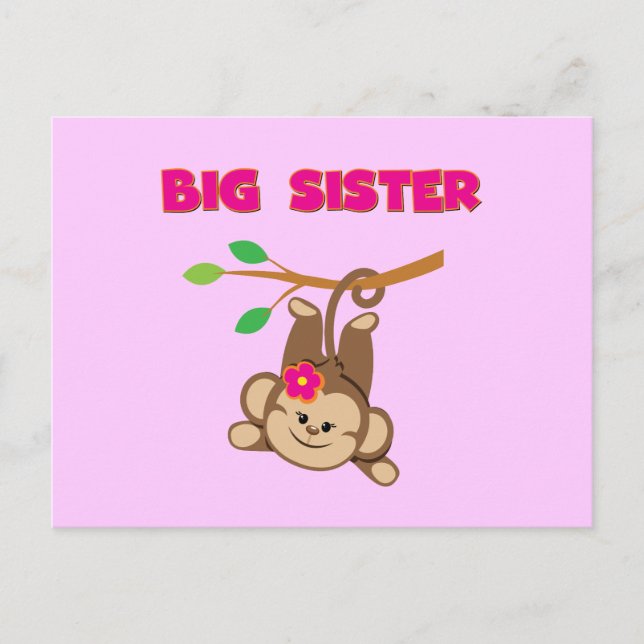 Monkey Big Sister Postcard (Front)