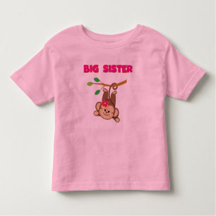 Monkey Big Sister Toddler T-Shirt