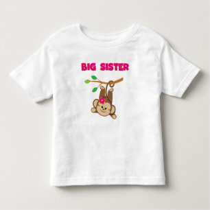 Monkey Big Sister Toddler T-Shirt
