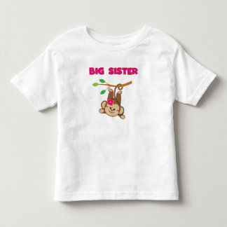 Monkey Big Sister Toddler T-Shirt