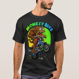 Monkey bike riding evolution  T-Shirt