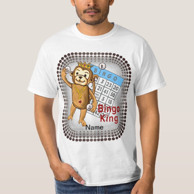 Monkey Bingo King t-shirt (Front)