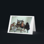 Monkey Birthday Cake Card<br><div class="desc">Calvin,  JT,  Scooter,  and Lou made a birthday cake just for you!</div>