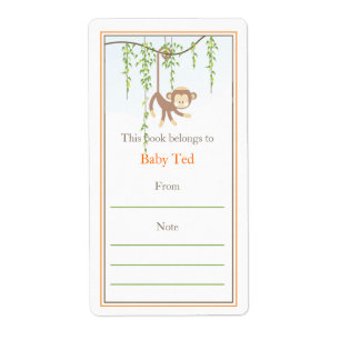 Monkey Bookplate
