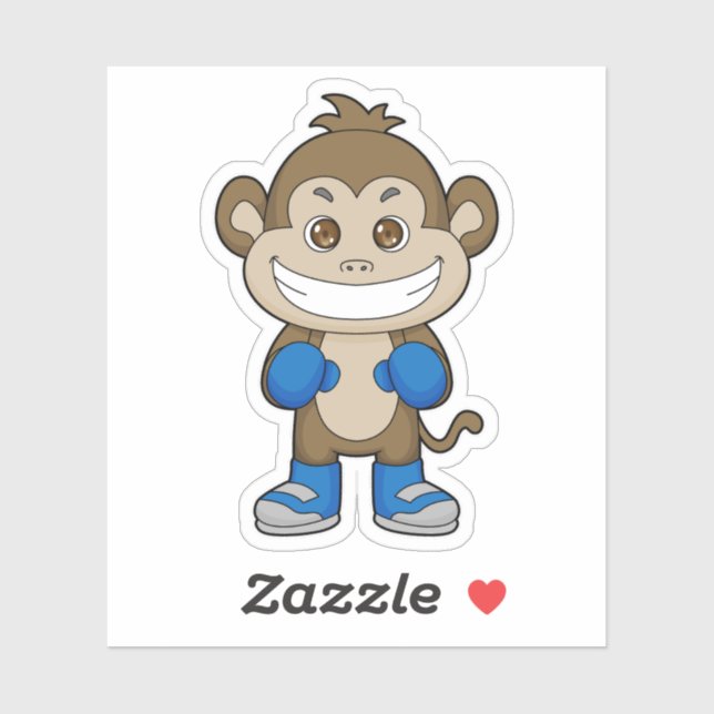 Monkey Boxing Boxer Boxing gloves (Sheet)