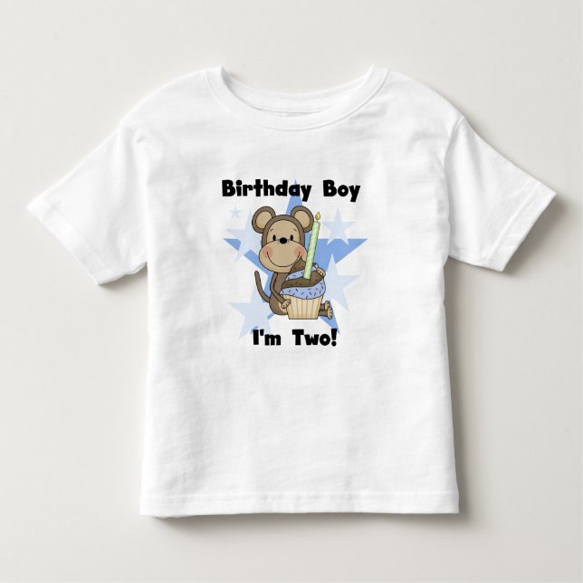 Monkey Boy 2nd Birthday Tshirts and Gifts (Front)