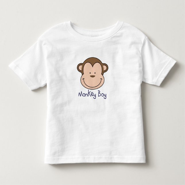 Monkey Boy T - Add a name! Toddler T-Shirt (Front)