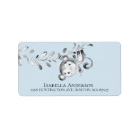 Monkey Boys Baby Shower Address Label