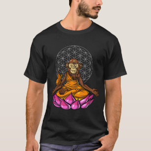 Monkey Buddha Meditation T-Shirt