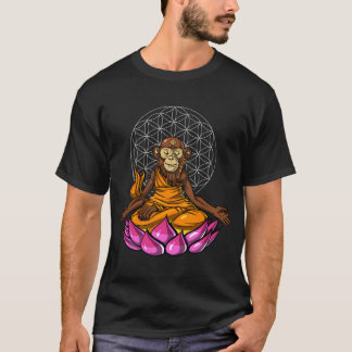 Monkey Buddha Meditation T-Shirt
