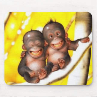 monkey buds mouse pad