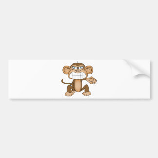 Monkey Bumper Sticker