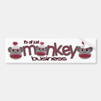 Monkey Business Bumper Sticker