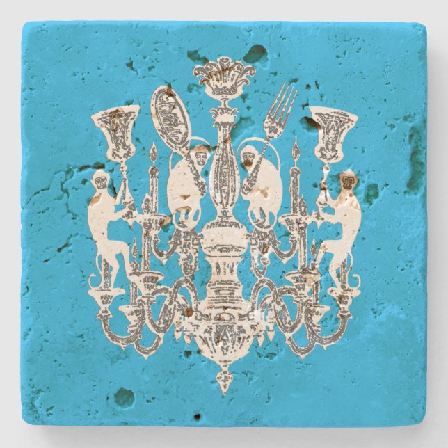 Monkey Business - CHANGE COLOR / Stone Coaster (Front)