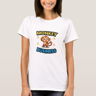 Monkey Business Funny  T-Shirt