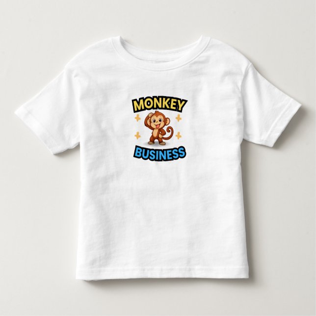 Monkey Business Funny  Toddler T-Shirt (Front)