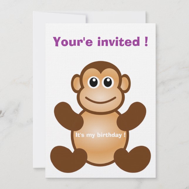 MONKEY BUSINESS INVITATION (Front)