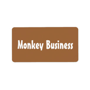 Monkey Business Labels