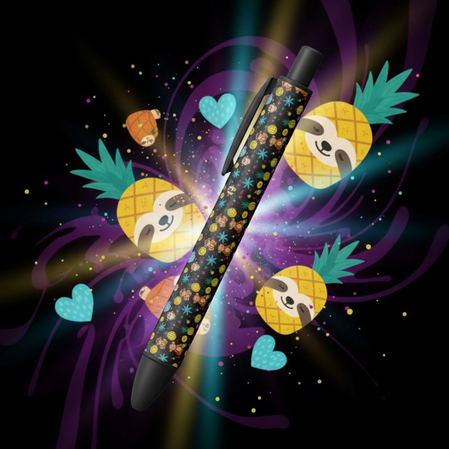 Monkey Business Pattern Black Ink Pen (Creator Uploaded)