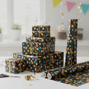 Monkey Business Pattern Wrapping Paper