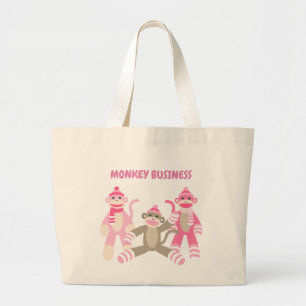Monkey Business Sock Monkey Tote