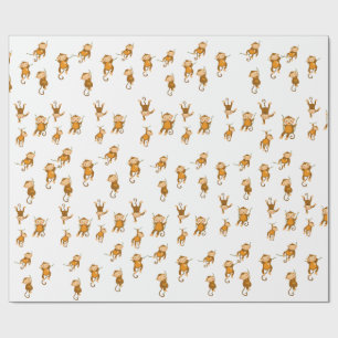 Monkey Business Wrapping Paper