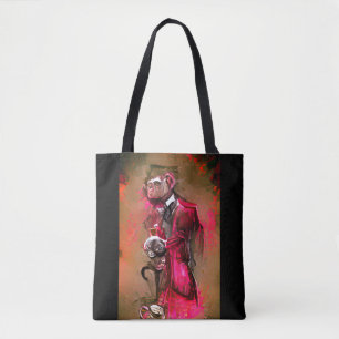 Monkey Butler Tote Bag