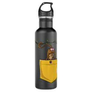 Monkey Butt in Pocket Funny Cute Animal Zoo Monkey 710 Ml Water Bottle