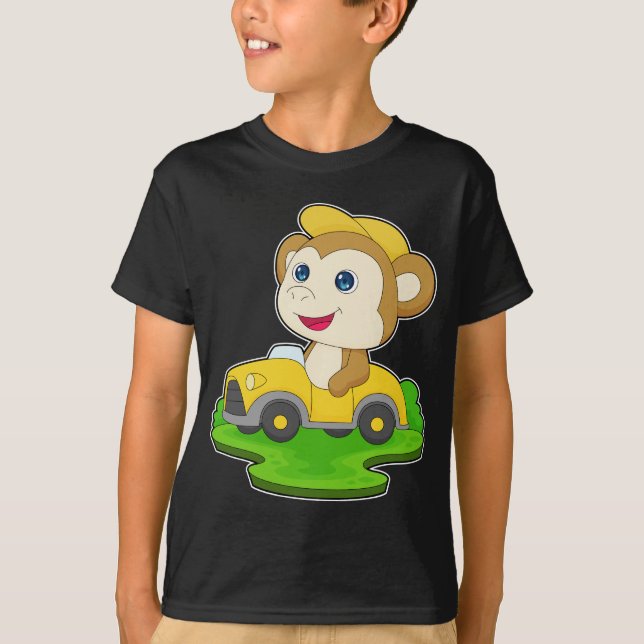 Monkey Car T-Shirt (Front)