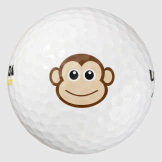 Monkey Cartoon Golf Balls
