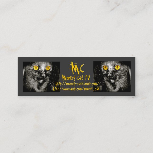 Monkey Cat Profile Cards (Front)