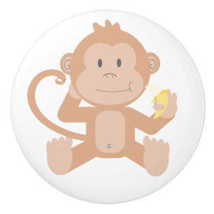 Monkey Ceramic Knob