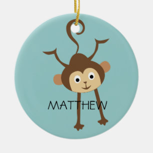 Monkey Ceramic Tree Decoration