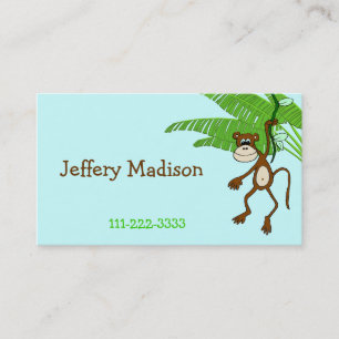 Monkey Children's Calling Card