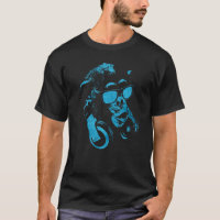 Monkey Chimp With Sunglasses And Headphones