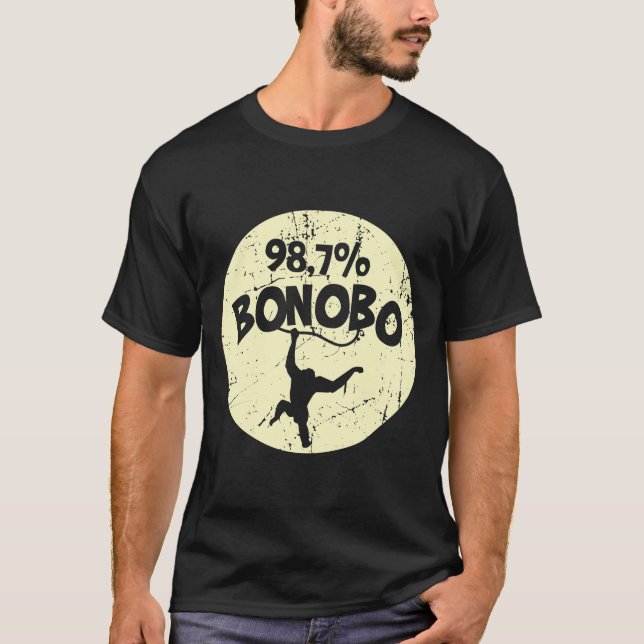 Monkey Chimpanzee Bonobo DNA T-Shirt (Front)
