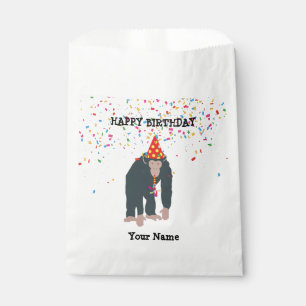 Monkey Chimpanzee Partying Animals Having a Party  Favour Bag