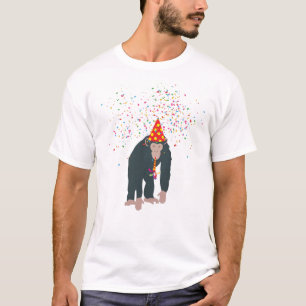 Monkey Chimpanzee Partying Animals Having a Party T-Shirt
